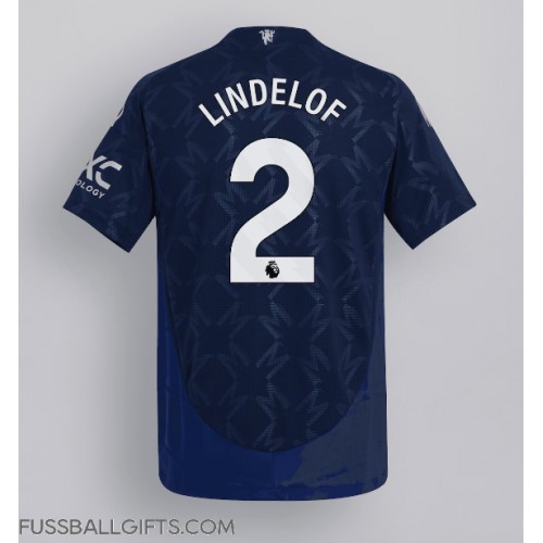 Manchester United Victor Lindelof #2 Fußballbekleidung Auswärtstrikot 2024-25 Kurzarm